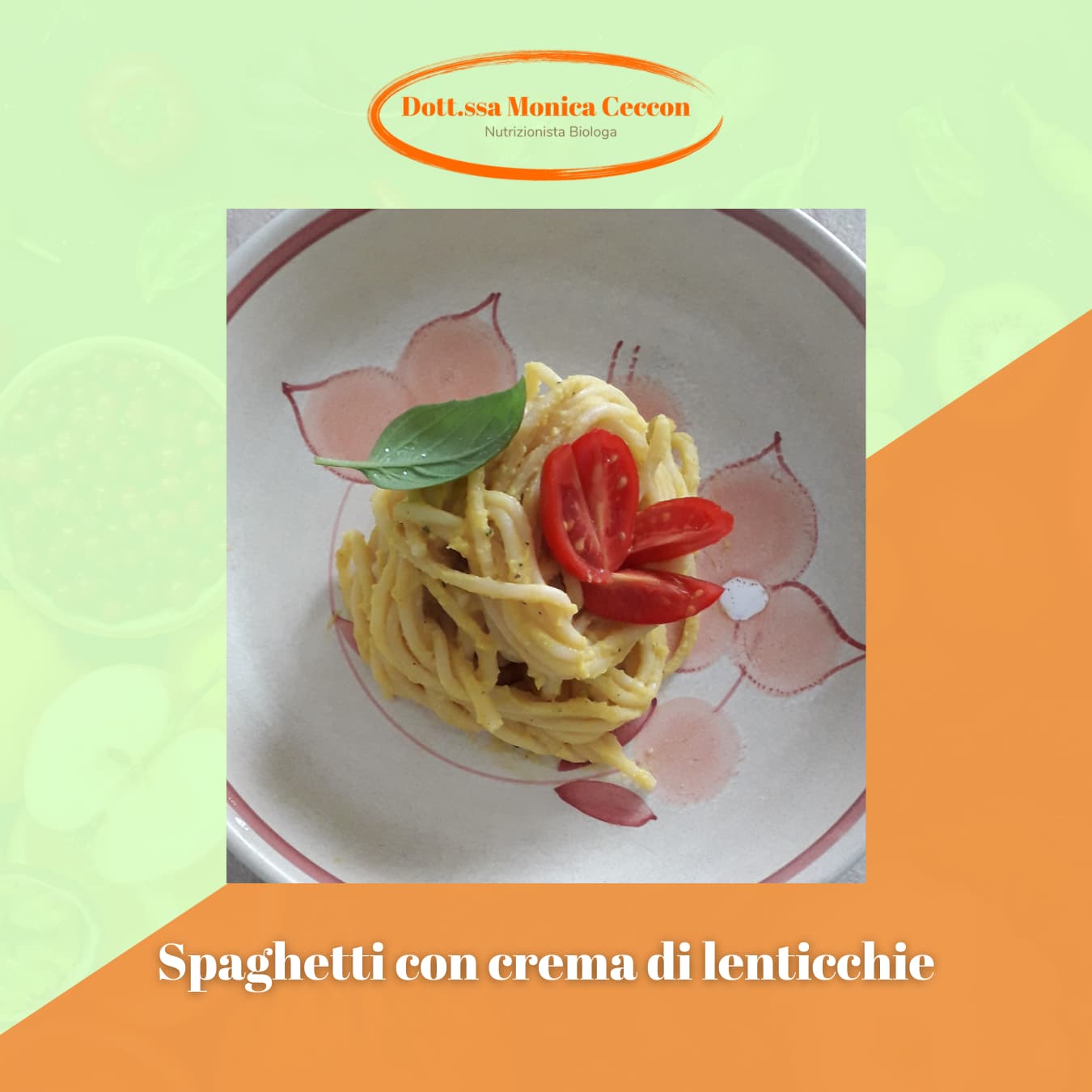 Pasta con crema di lenticchie