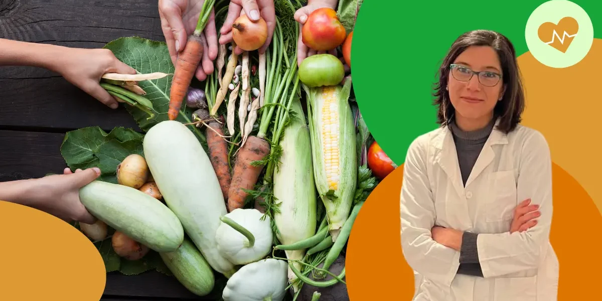 alimenti necessari per una dieta sostenibile con la Nutrizionista Monica Ceccon in primo piano