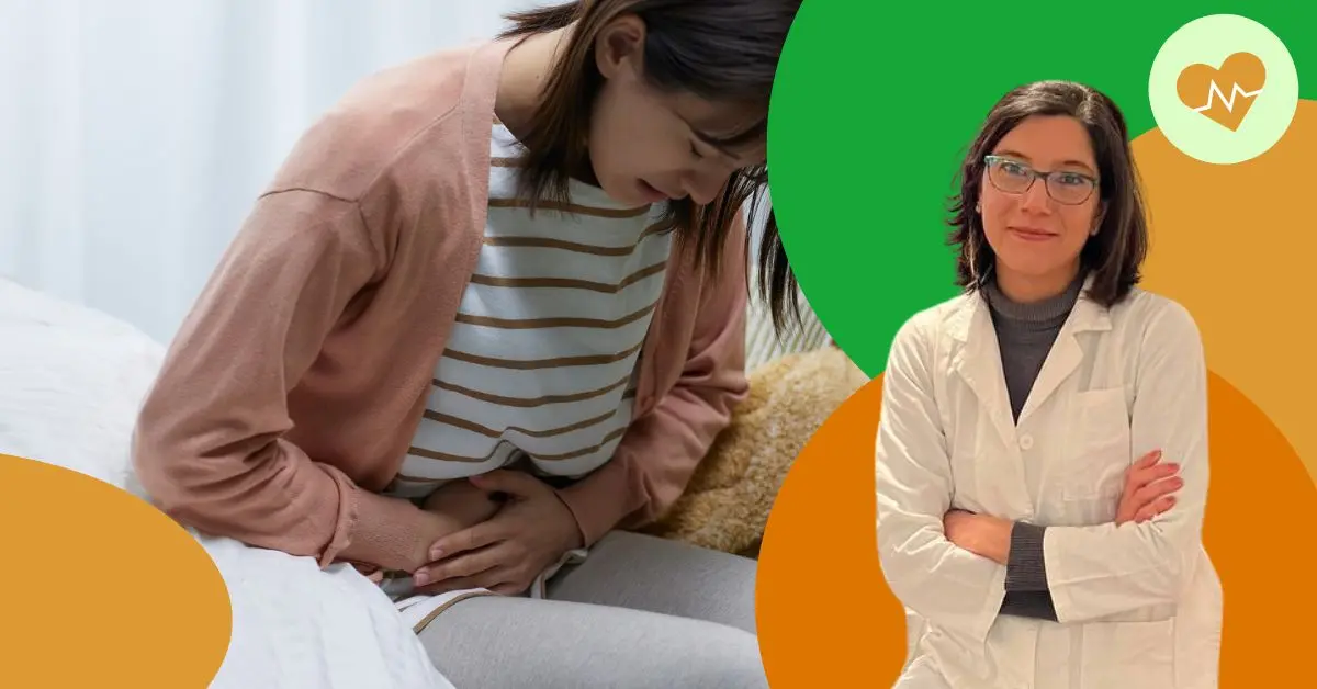 Gonfiore in menopausa- Donna con classico sintomo di gonfiore in menopausa