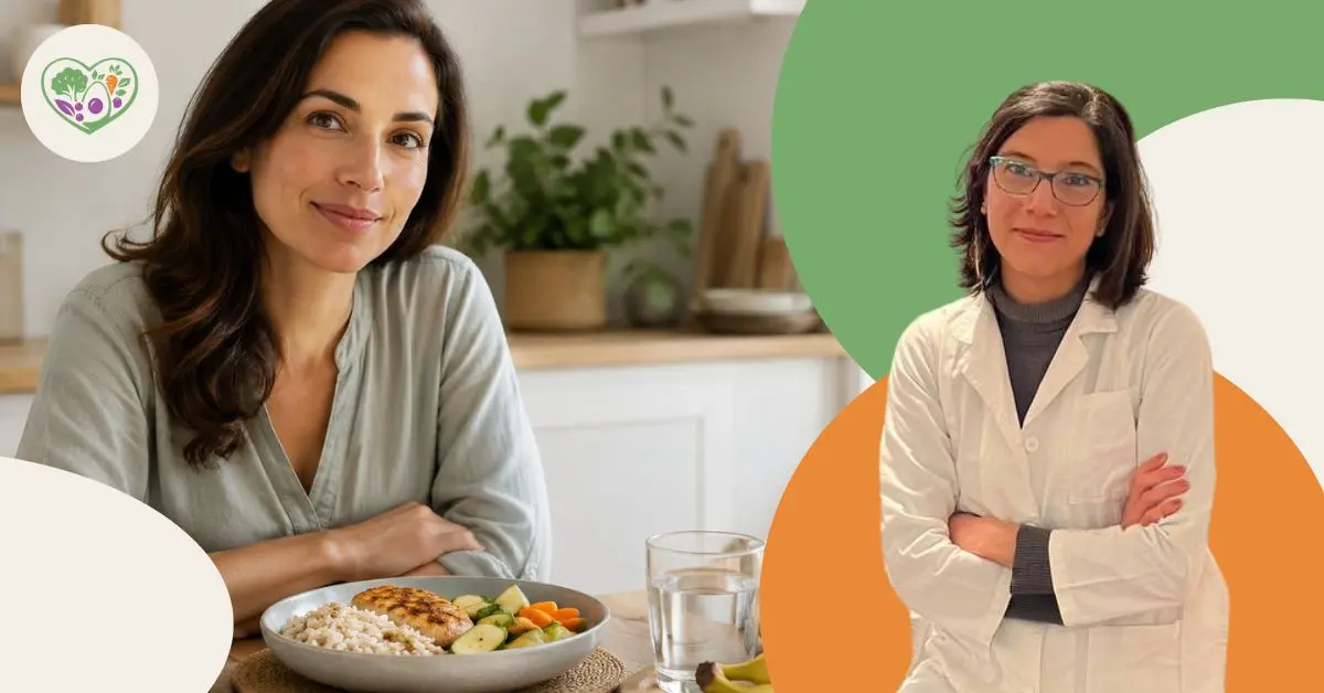 cosa mangiare con la sindrome dell’intestino irritabile Donna davanti un pasto dopo aver saputo cosa mangiare con la sindrome dell'intestino irritabile